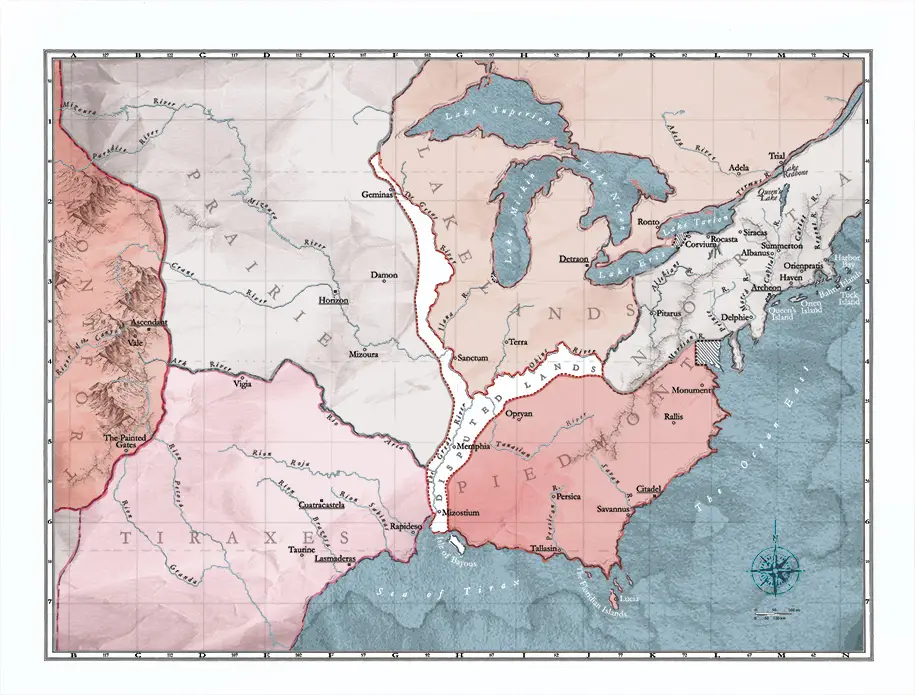 New Map of the RED QUEEN WORLD!
